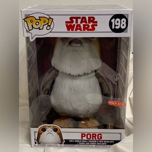 NIB Funko Pop Giant Porg Target Exclusive 10" Figure Star Wars #198